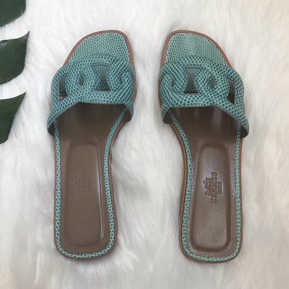 Hermes Shoes - Hermes Omaha Lizard Sandals. Brand New/Authentic